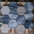 Hexagon marble mosaic